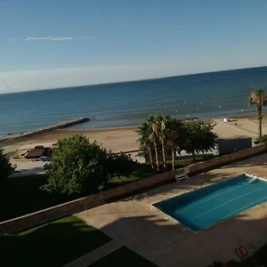 Atico Primer Linea De Mar Con Piscina En Ebrehogar Appartement